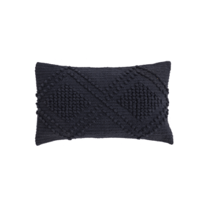COUSSIN BOUCLETTE BLEU FUME - 30X50 CM