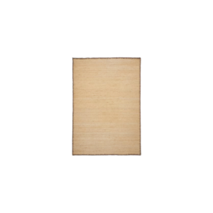 Tapis Sorina en jute naturel avec bordure marron 160x230 cm