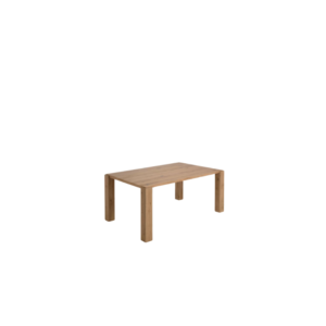 Table Deyanira en contreplaqué de chêne et pieds en bois de chêne 160x90 cm