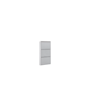Meuble à chaussures Ode gris 3 portes / 50 x 103 cm (D)
