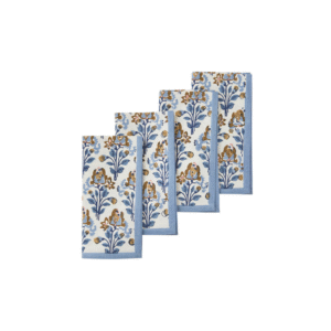 Lot de 4 serviettes 45x45 cm - Blossom Riviera