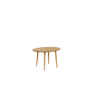 Table extensible Oqui ovale placage de chêne et pieds en bois Ø120 (200) x 90 cm (D)