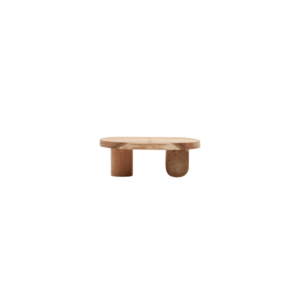 Table basse Mosi en bois de mungur Ø90 x 60 cm (D)