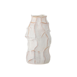 Vase Dolores en grès blanc - Ø13x24 cm