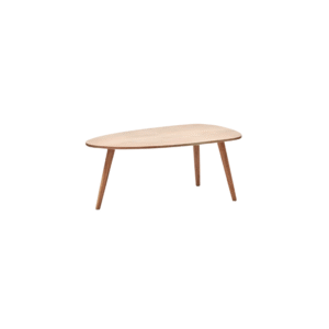 Table basse Eluana en bois d'acacia avec finition naturelle Ø110x60 cm (D)